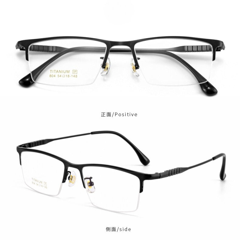 AUT017 Titanium Eyes Glasses with Prescription Myopia Lense