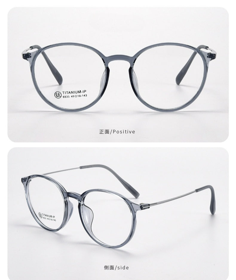 AU0016 TR Titanium Eyes Glasses with Prescription Myopia Lense