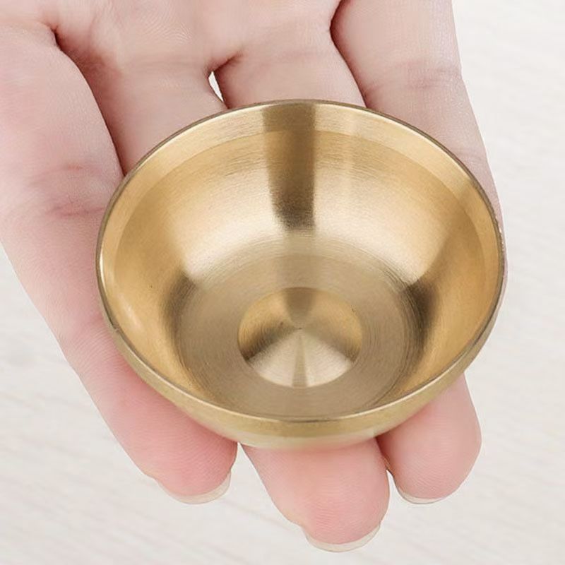 1pc Brass Incense Burner Bowl – Suitable for Solid, Liquid & Powder Incense