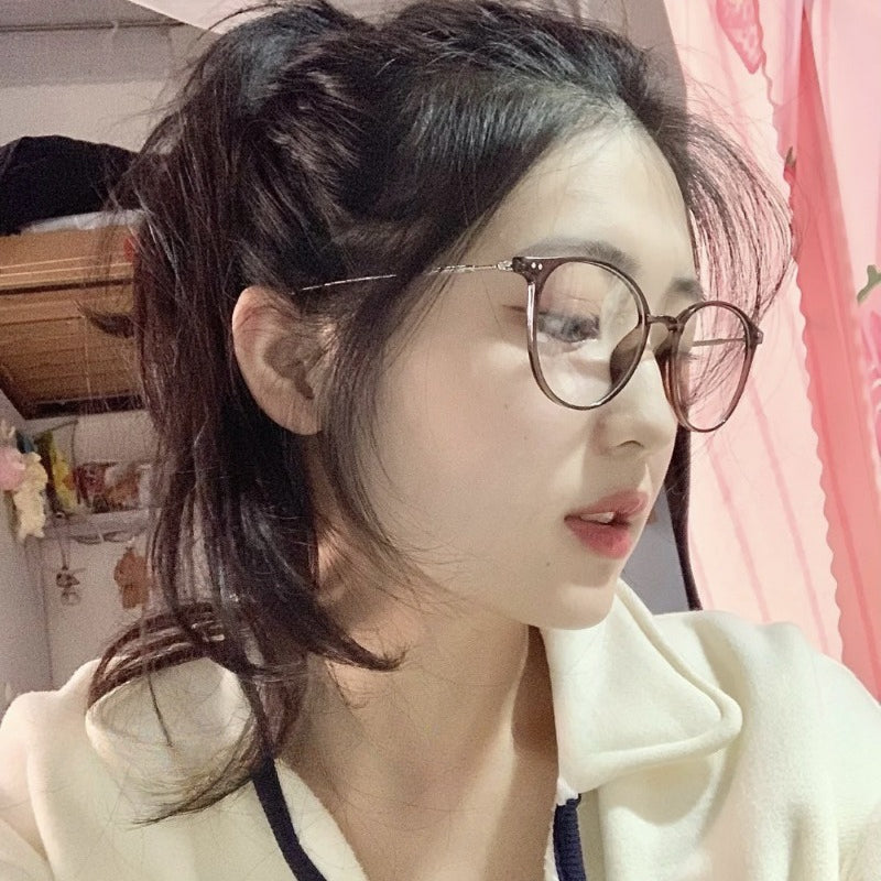 Korean-style women's myopia glasses