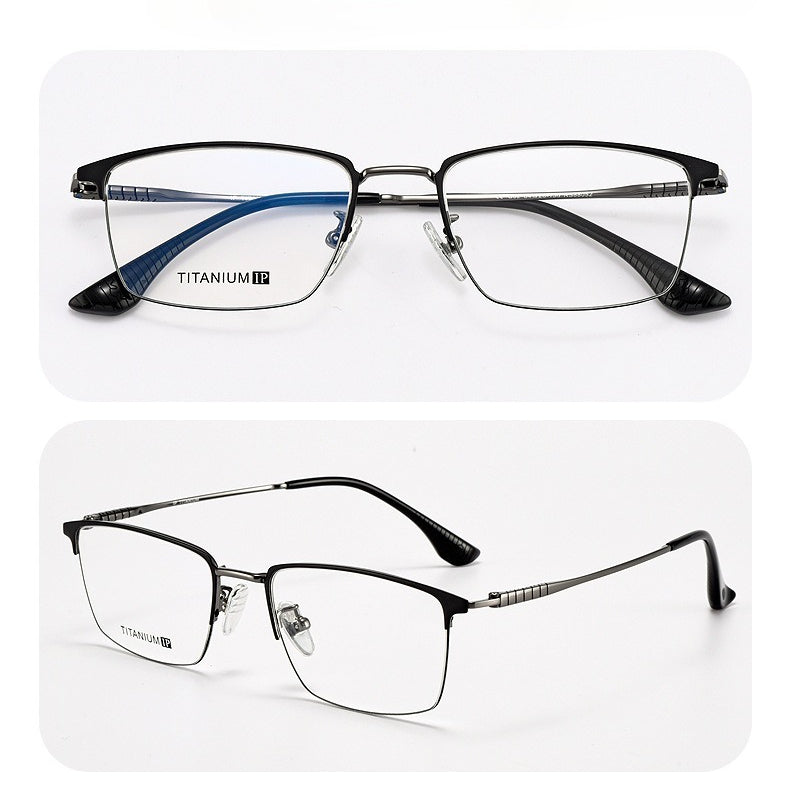 AUT028 Titanium Eyes Glasses with Prescription Myopia Lense