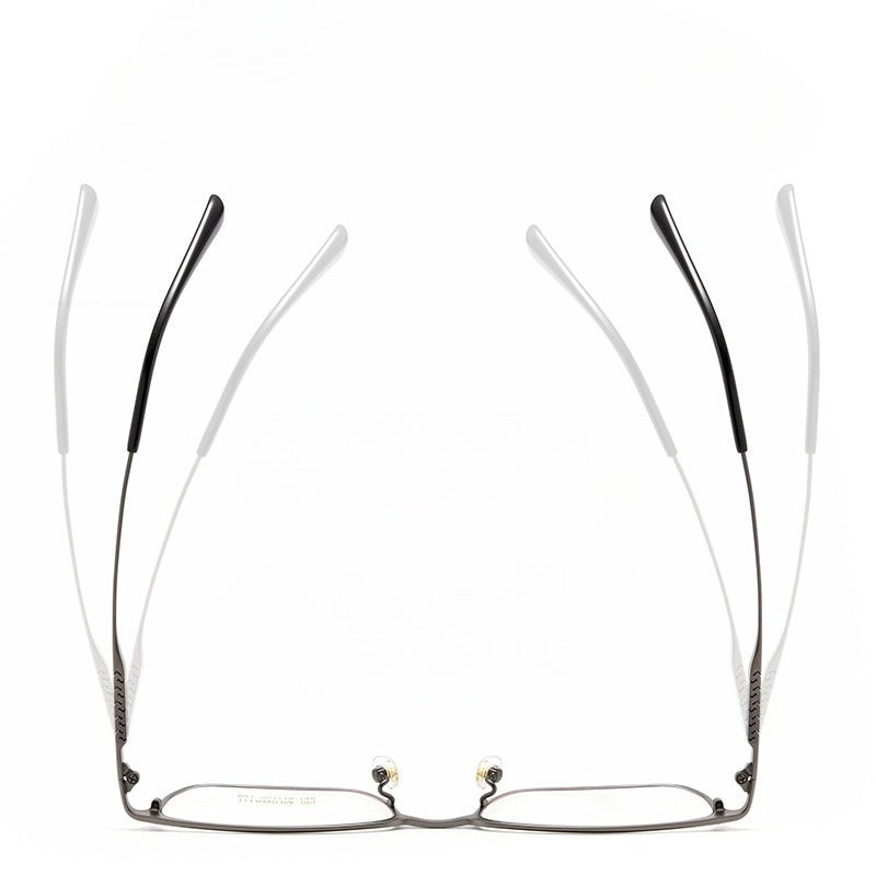 AUT018 Pure Titanium Men's Business Glasses - Custom Full-Rim Prescription Glasses for Nearsighted Correction - AUROOA
