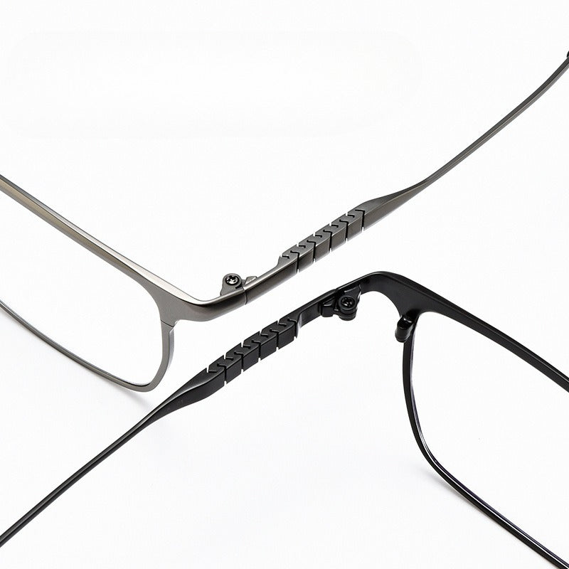 AUT018 Pure Titanium Men's Business Glasses - Custom Full-Rim Prescription Glasses for Nearsighted Correction - AUROOA