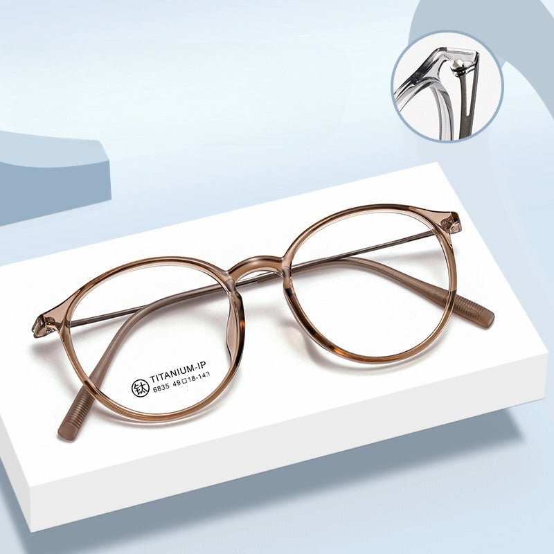 AU0016 Full-Rim Prescription Glasses for Women | Blue Light Blocking Progressive Eyewear | Large Rim Slimming Glasses - AUROOA