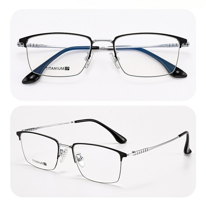 AUT028 Titanium Eyes Glasses with Prescription Myopia Lense