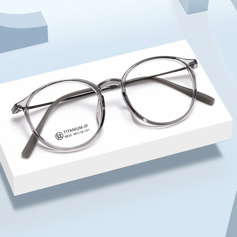 AU0016 Full-Rim Prescription Glasses for Women | Blue Light Blocking Progressive Eyewear | Large Rim Slimming Glasses - AUROOA