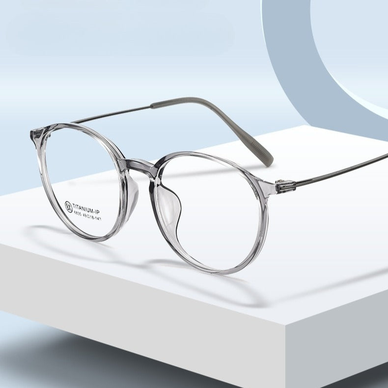 AU0016 Full-Rim Prescription Glasses for Women | Blue Light Blocking Progressive Eyewear | Large Rim Slimming Glasses - AUROOA