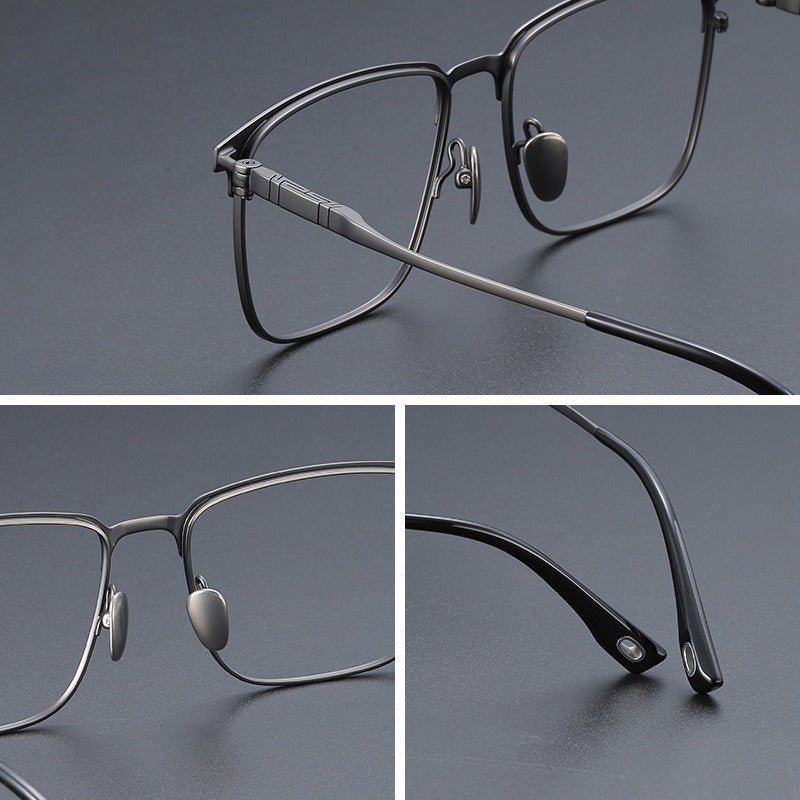 AUT006 Titanium Eyeglasses with Myopia Lenses.
