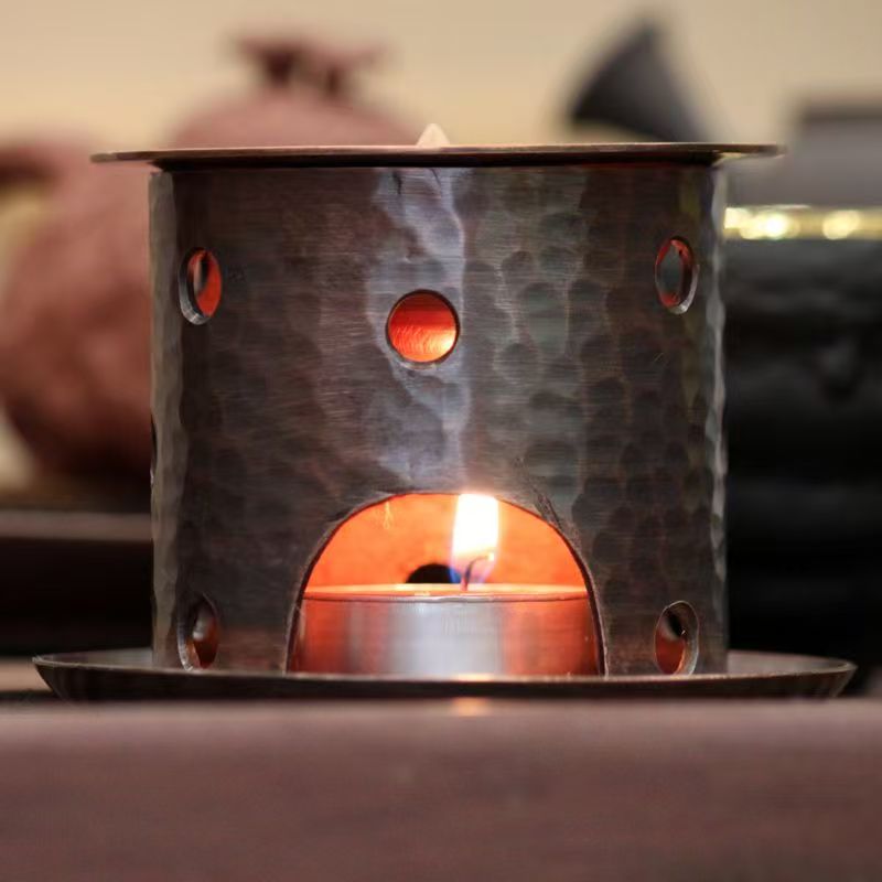 Quemador de incienso y velas de latón vintage | Quemador de resina y aceites esenciales para el hogar