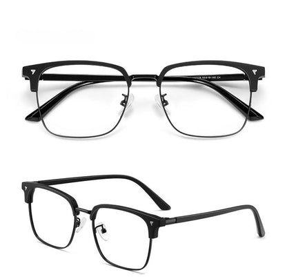 AUT002 Pure Titanium Men's Eyeglasses with Myopia Lenses.