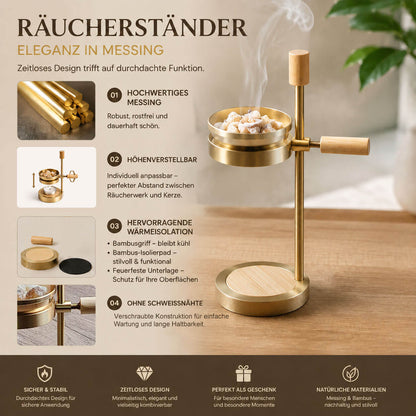 Aurooa Multifunctional Brass Incense Burner