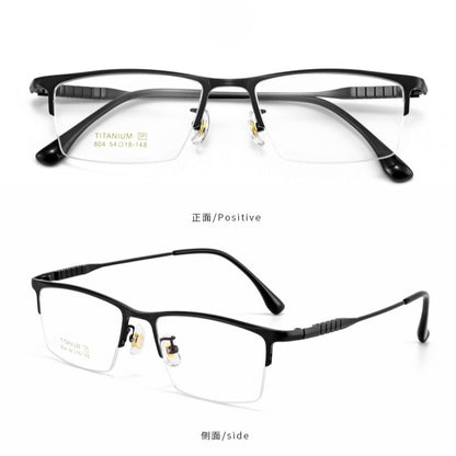 AUT017 Titanium Eyes Glasses with Prescription Myopia Lense