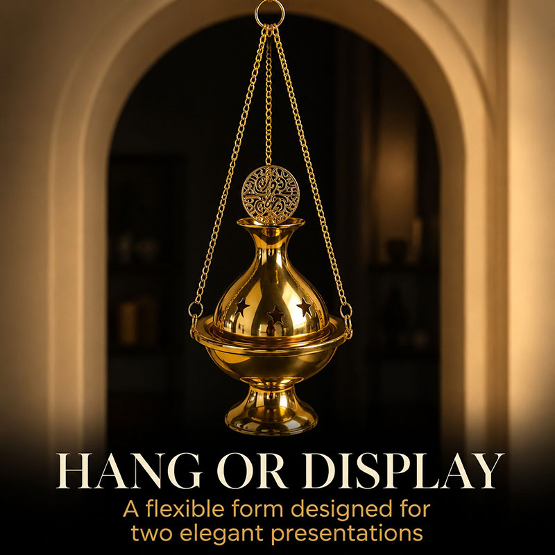 Hanging Cooper Charcoal Incense Burner