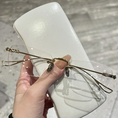 AOC001 Frameless prescription glasses with Myopia Lenses.
