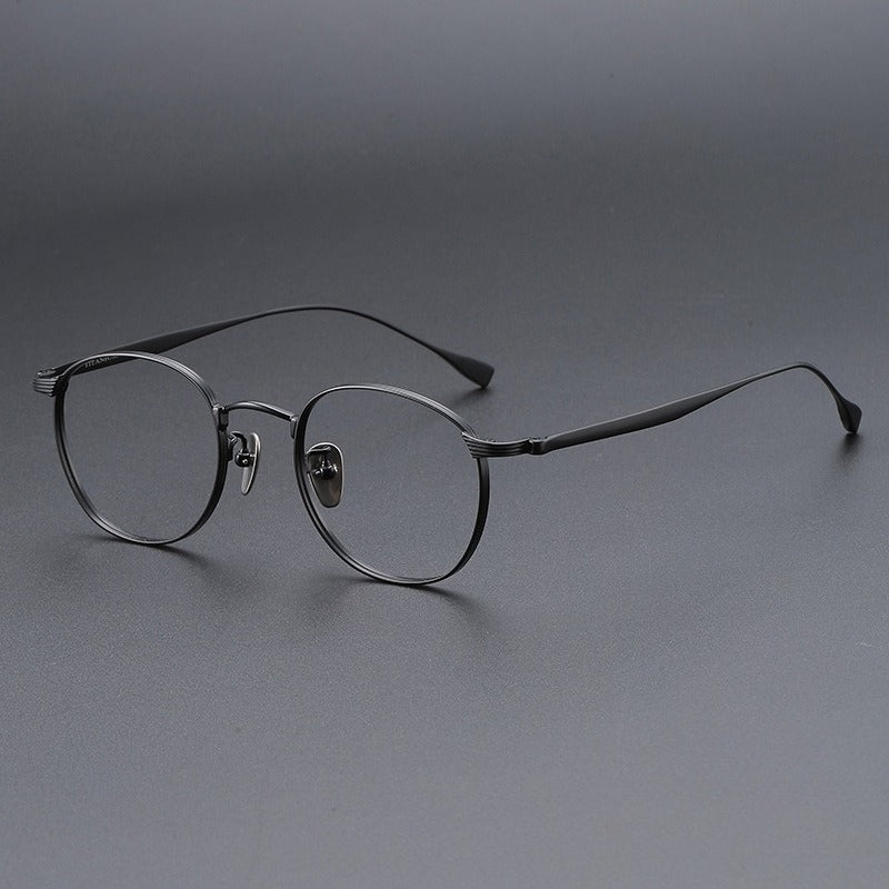 AUT004 Pure Titanium Men's Eyeglasses with Myopia Lenses.