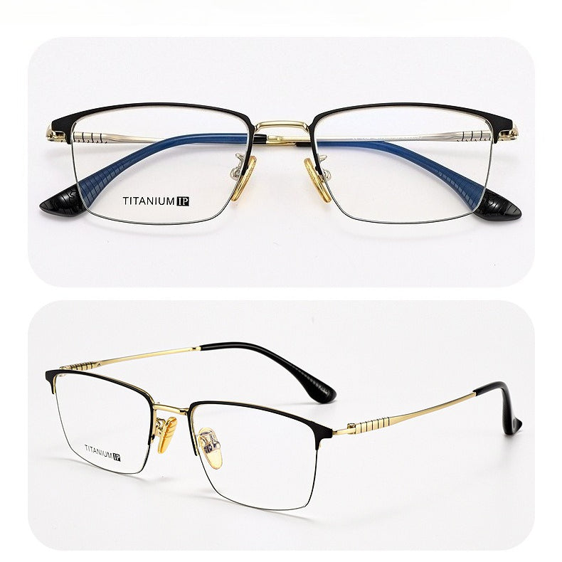 AUT028 Titanium Eyes Glasses with Prescription Myopia Lense