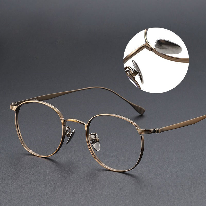 AUT004 Pure Titanium Men's Eyeglasses with Myopia Lenses.