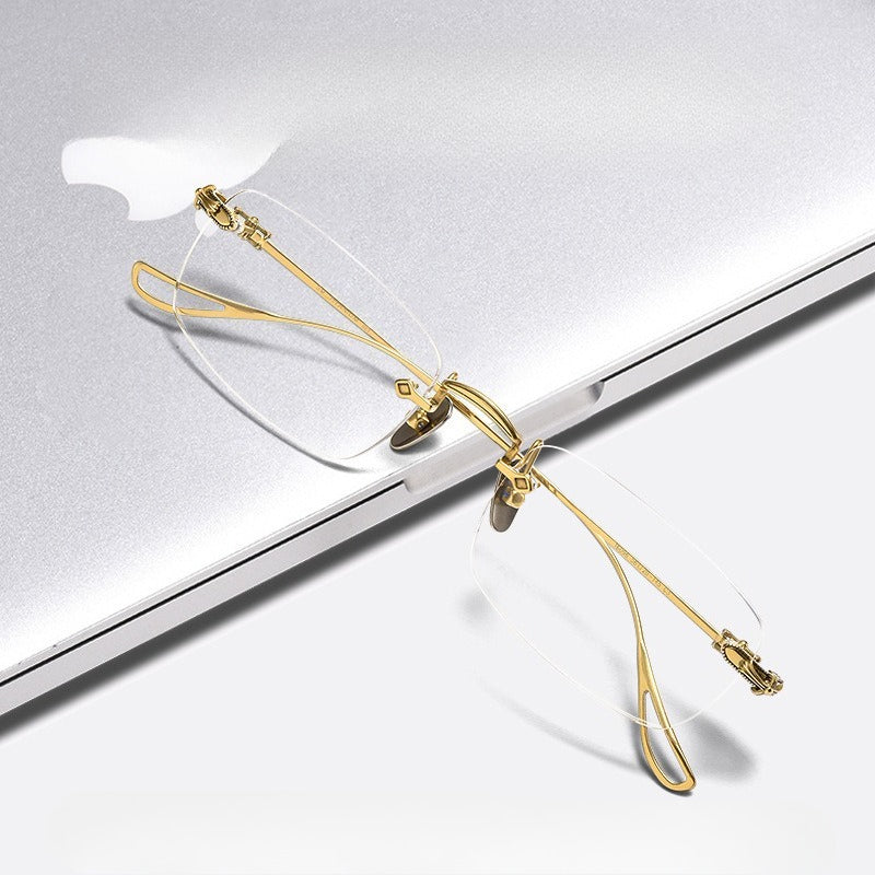 AOC001 Frameless prescription glasses with Myopia Lenses.