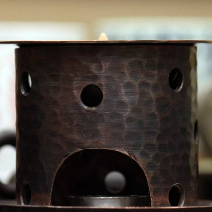 Quemador de incienso y velas de latón vintage | Quemador de resina y aceites esenciales para el hogar