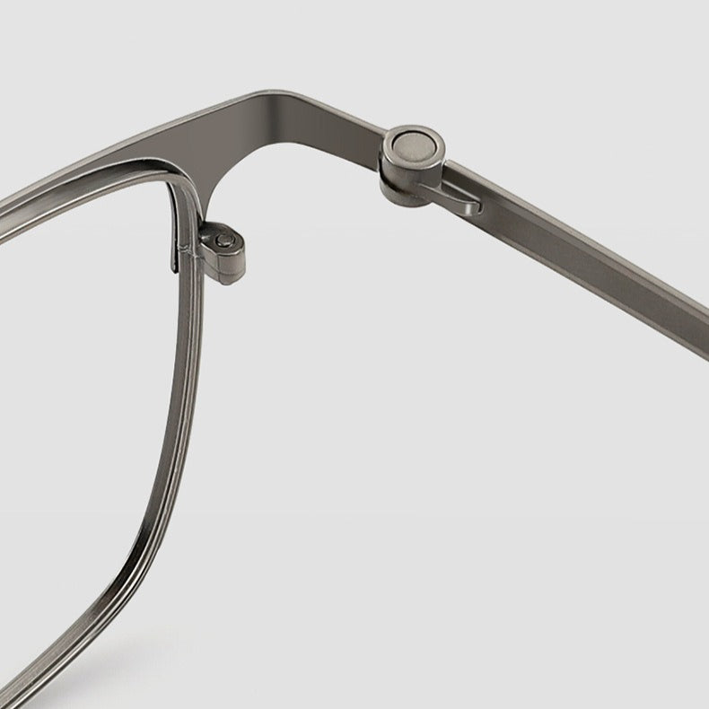 AUT013 Men's Titanium Frame Myopia Glasses with Lenses.