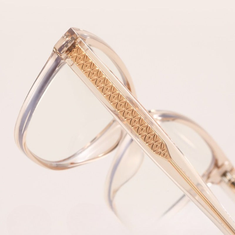AU0010 Women's Prescription Eyeglasses – Complete Pair with Myopia Lenses.