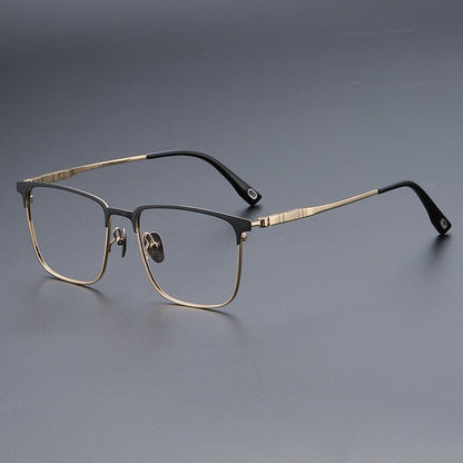 AUT006 Titanium Eyeglasses with Myopia Lenses.