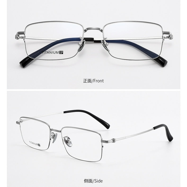 AUT015 Titanium Eyes Glasses with Prescription Myopia Lenses