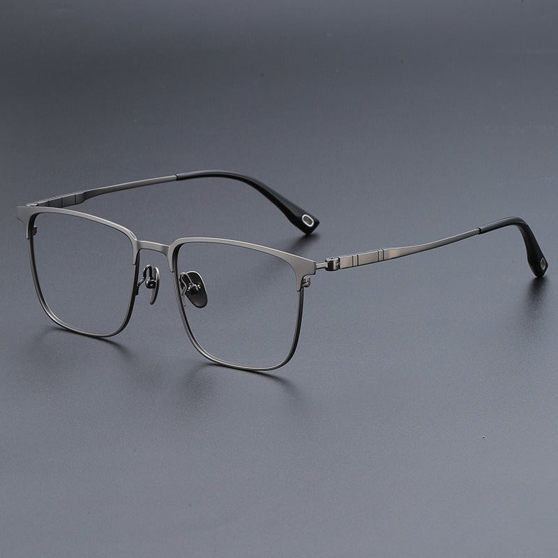 AUT006 Titanium Eyeglasses with Myopia Lenses.