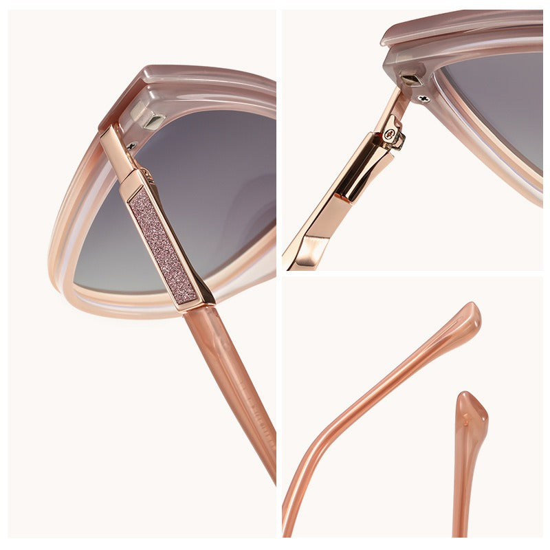 AU0012 Dual-Purpose Eyeglasses: Clear Lenses for Indoor, Tinted Clip-On for Outdoor.