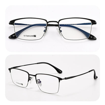 AUT028 Titanium Eyes Glasses with Prescription Myopia Lense