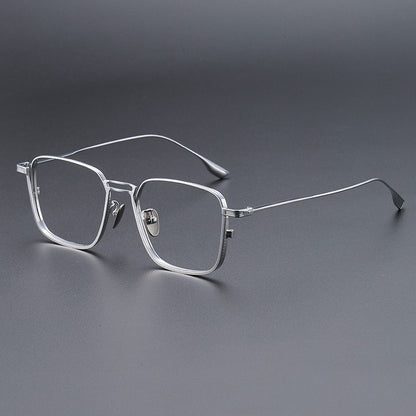 AUT005 Pure Titanium Men's Eyeglasses with Myopia Lenses.