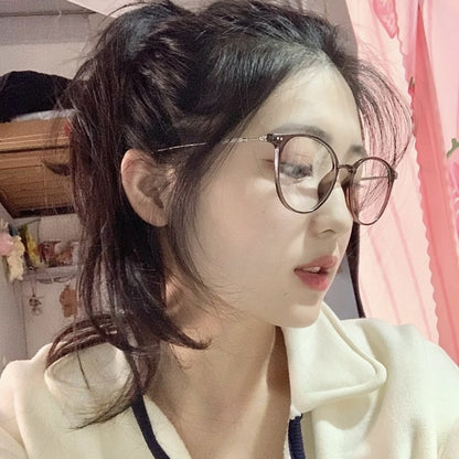 Korean-style women's myopia glasses