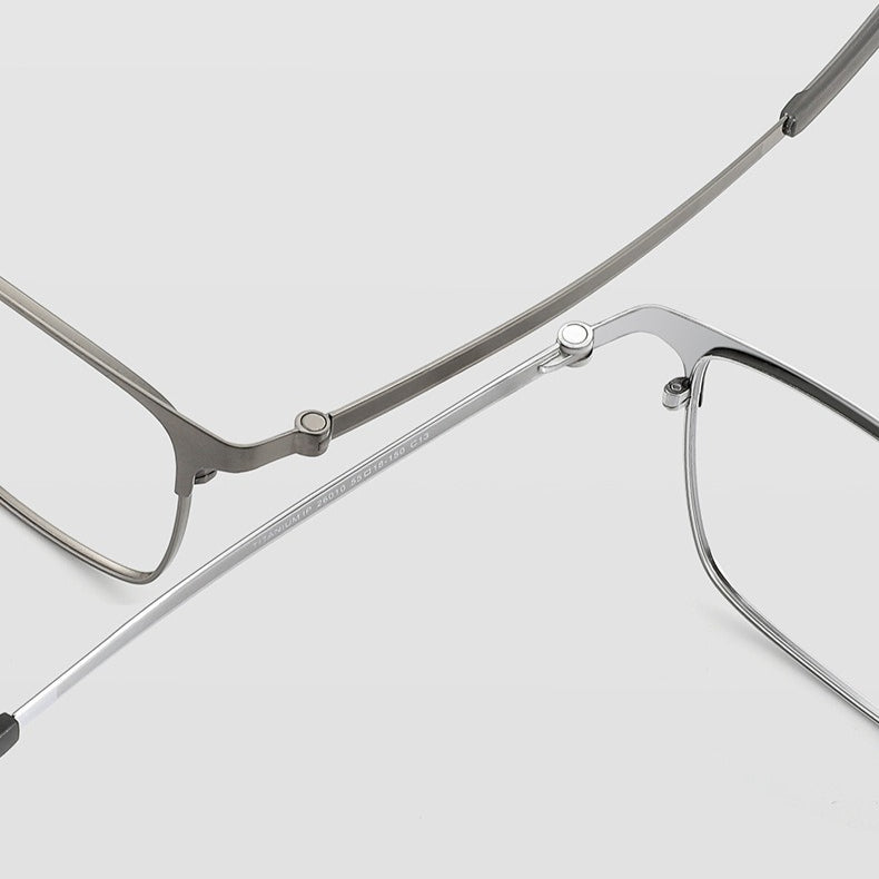 AUT013 Men's Titanium Frame Myopia Glasses with Lenses.