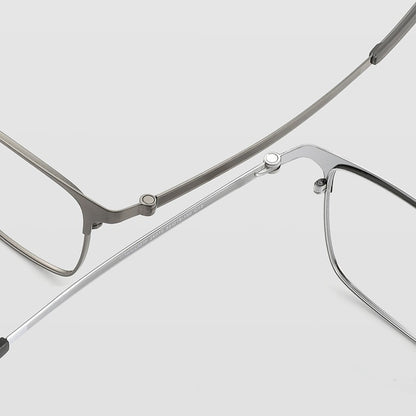 AUT013 Men's Titanium Frame Myopia Glasses with Lenses.