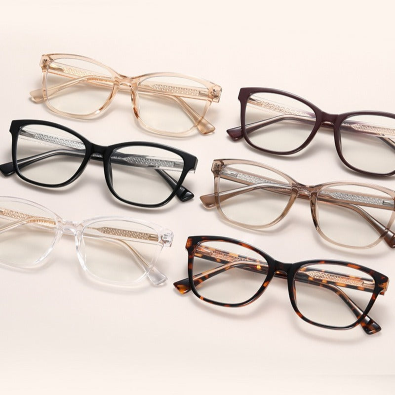 AU0010 Women's Prescription Eyeglasses – Complete Pair with Myopia Lenses.