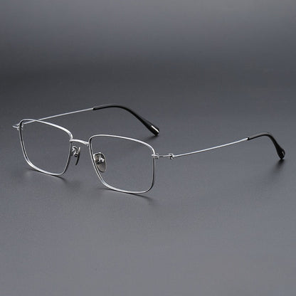 AUT003 Pure Titanium Men's Eyeglasses with Myopia Lenses.