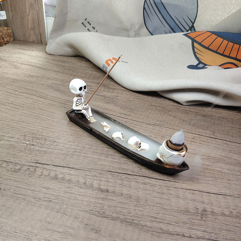 Skeleton-Backflow Incense Burner