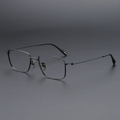 AUT003 Pure Titanium Men's Eyeglasses with Myopia Lenses.