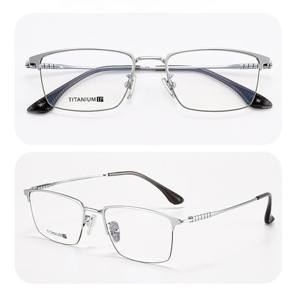 AUT028 Titanium Eyes Glasses with Prescription Myopia Lense