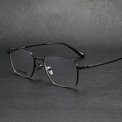 AUT016 Titanium Eyes Glasses with Prescription Myopia Lenses