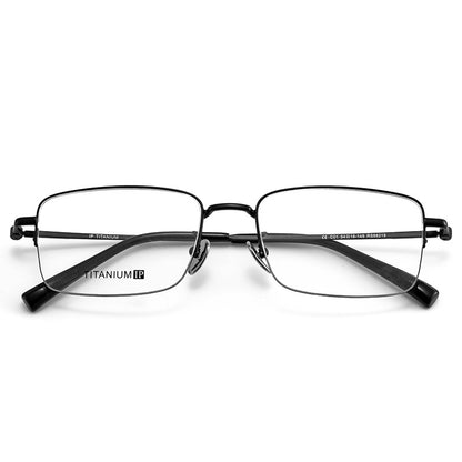 AUT015 Titanium Eyes Glasses with Prescription Myopia Lenses