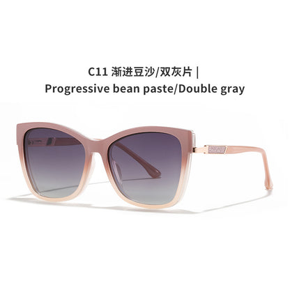 AU0012 Dual-Purpose Eyeglasses: Clear Lenses for Indoor, Tinted Clip-On for Outdoor.