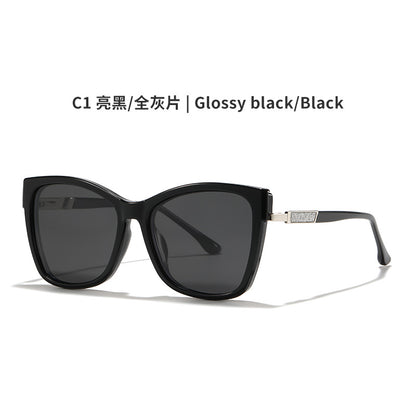 AU0012 Dual-Purpose Eyeglasses: Clear Lenses for Indoor, Tinted Clip-On for Outdoor.