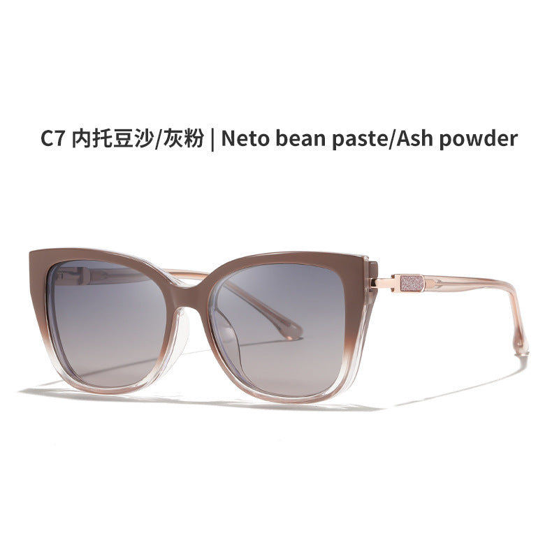 AU0012 2-in-1 Eyewear: Prescription Myopia Glasses + Polarized Sunglasses.