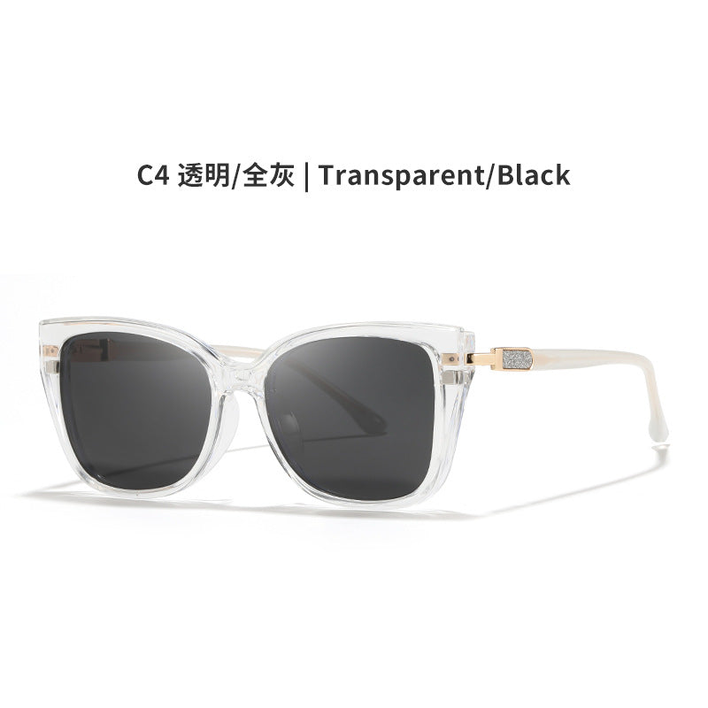 AU0012 2-in-1 Eyewear: Prescription Myopia Glasses + Polarized Sunglasses.