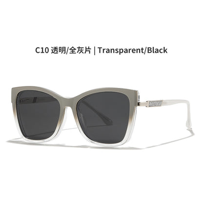 AU0012 Dual-Purpose Eyeglasses: Clear Lenses for Indoor, Tinted Clip-On for Outdoor.