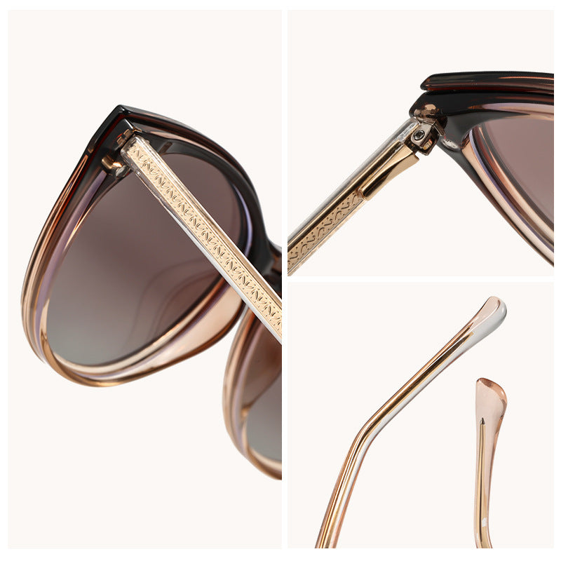 AU0011 Women's Combo Glasses – Polarized Sunglasses with Myopia Correction.