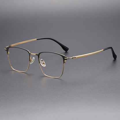 AUT010 Titanium Eyeglasses with Myopia Lenses.