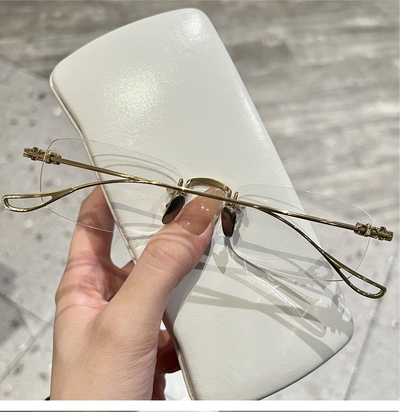 AOC001 Frameless prescription glasses with Myopia Lenses.