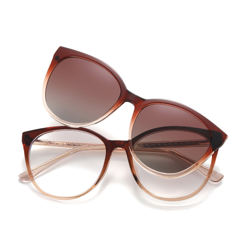 AU0011 Women's Combo Glasses – Polarized Sunglasses with Myopia Correction.